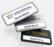 Rounded office name badges